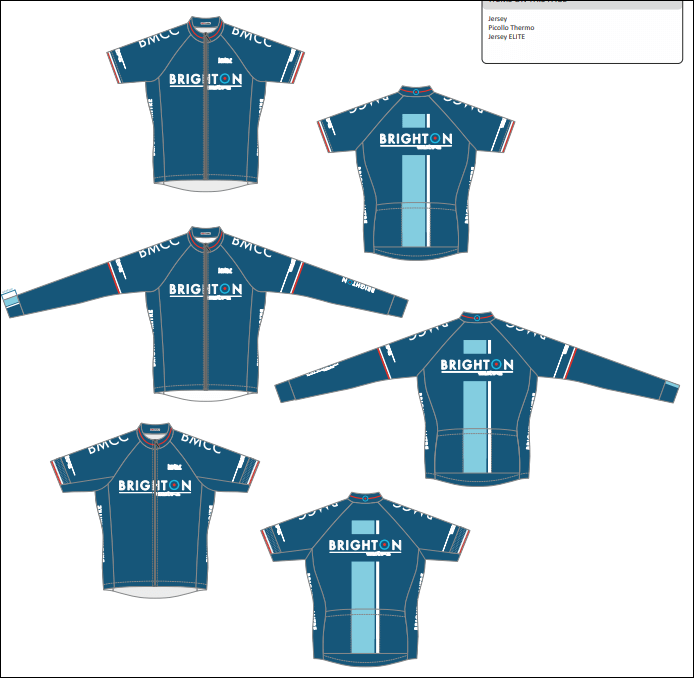 BMCC Club and Race kit colours